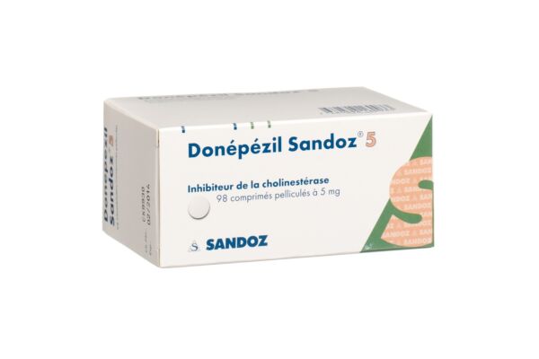 Donépézil Sandoz cpr pell 5 mg 98 pce