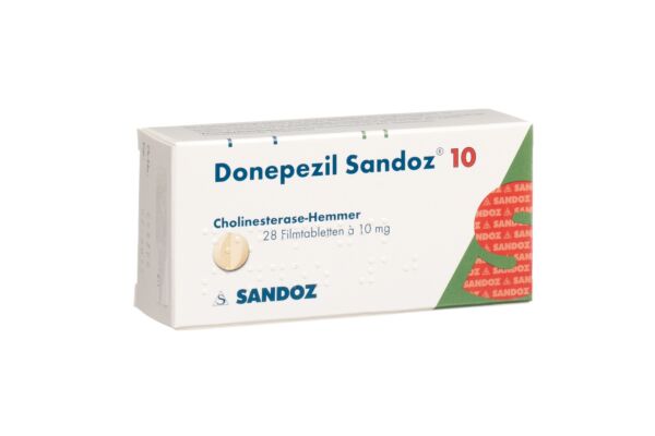 Donépézil Sandoz cpr pell 10 mg 28 pce