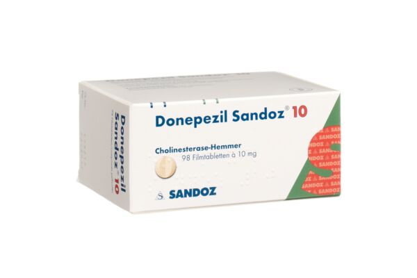 Donépézil Sandoz cpr pell 10 mg 98 pce