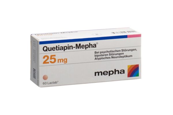 Quetiapin-Mepha cpr pell 25 mg 60 pce