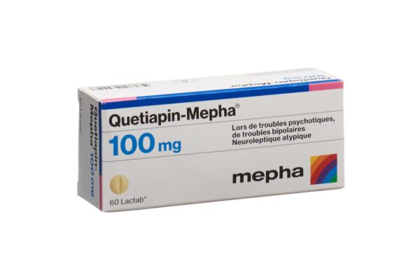 Quetiapin-Mepha cpr pell 100 mg 60 pce