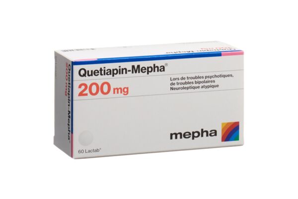 Quetiapin-Mepha cpr pell 200 mg 60 pce