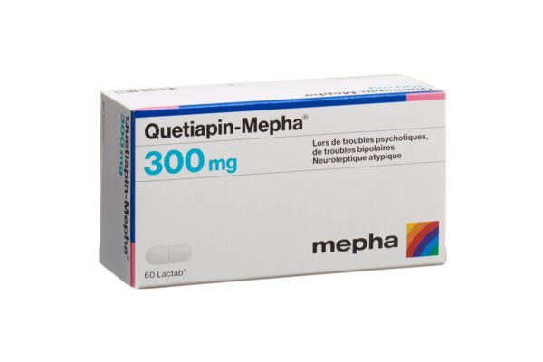 Quetiapin-Mepha Filmtabl 300 mg 60 Stk