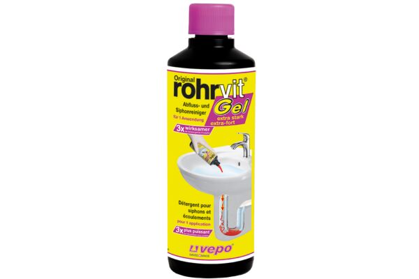 Rohrvit détergent écoulement gel extra-fort 415 ml