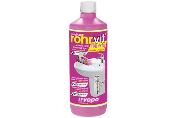 Rohrvit détergent écoulement liq prêt à l'usage 1000 ml