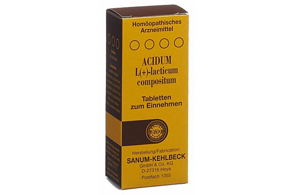 Sanum Acidum L(+)lacticum compositum Tabl 80 Stk