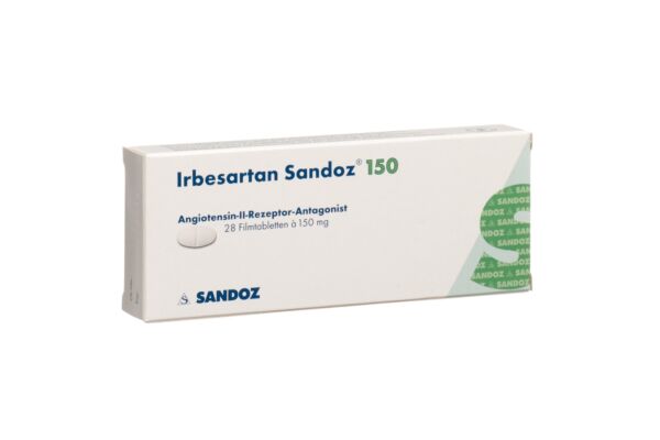 Irbésartan Sandoz cpr pell 150 mg 28 pce