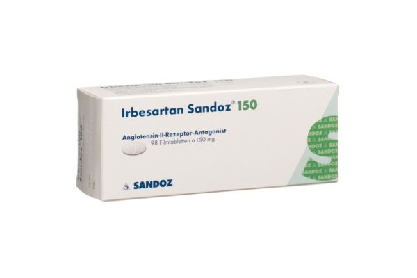 Irbésartan Sandoz cpr pell 150 mg 98 pce