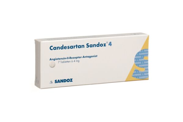 Candesartan Sandoz Tabl 4 mg 7 Stk