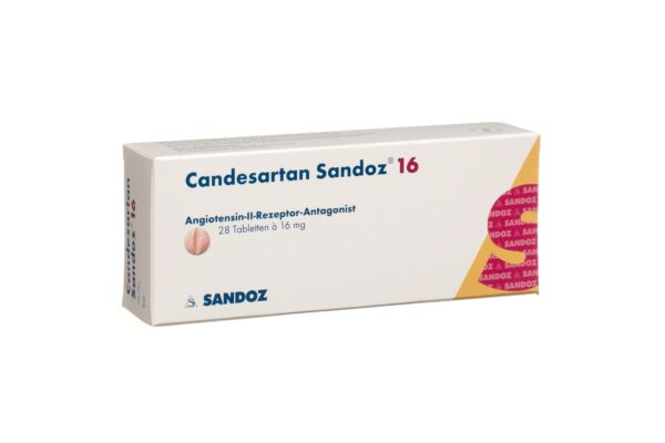 Candesartan Sandoz Tabl 16 mg 28 Stk