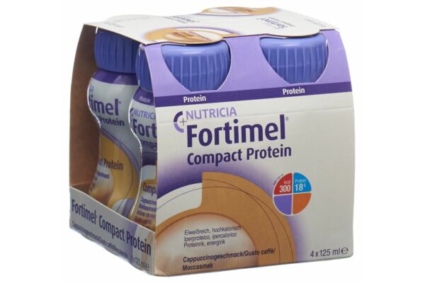 Fortimel Compact protéine cappuccino 4 fl 125 ml