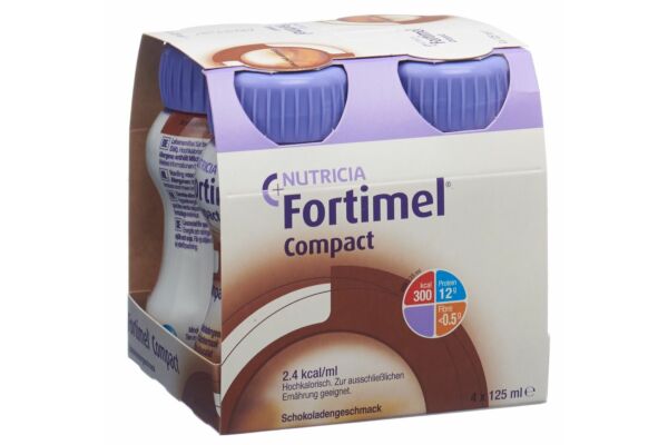 Fortimel Compact Schokolade 4 Fl 125 ml