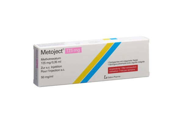 Metoject Inj Lös 17.5 mg/0.35ml Fertspr 0.35 ml