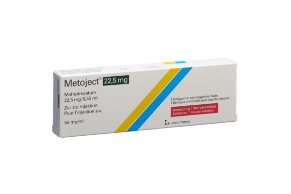 Metoject Inj Lös 22.5 mg/0.45ml Fertspr 0.45 ml
