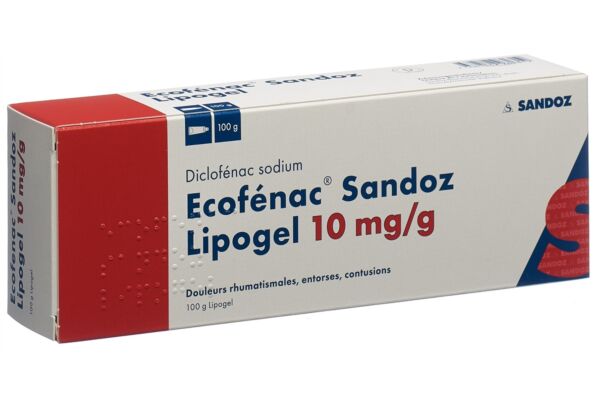 Ecofénac Sandoz lipogel 10 mg/g tb 100 g