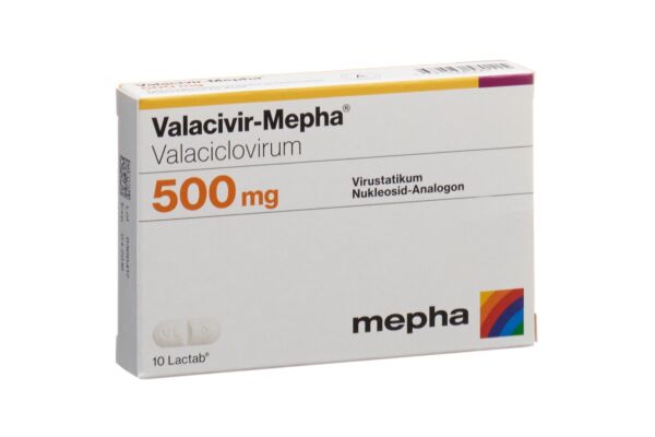 Valacivir-Mepha Lactab 500 mg 10 pce