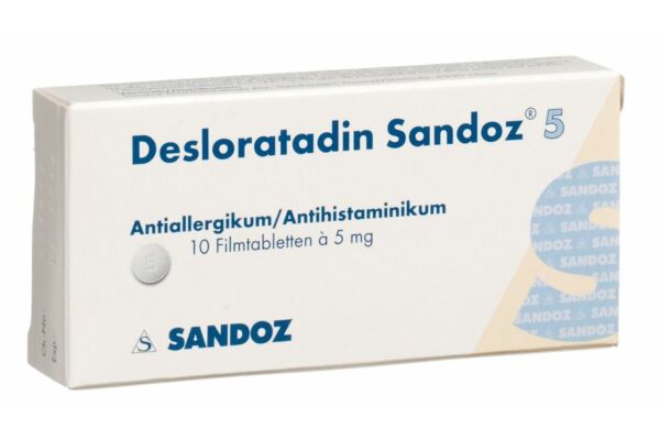 Desloratadine Sandoz cpr pell 5 mg 10 pce