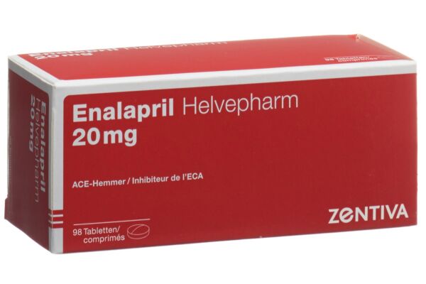 Enalapril Helvepharm Tabl 20 mg 28 Stk