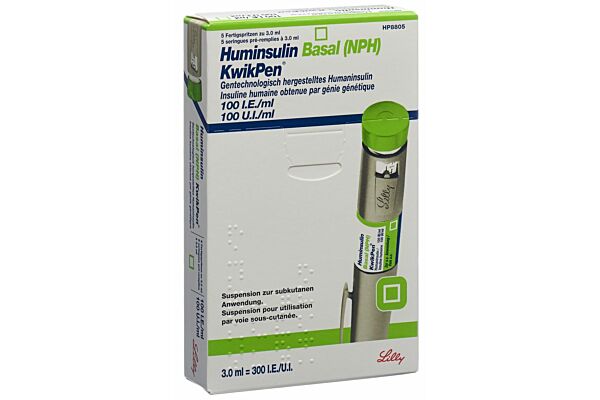Huminsulin Basal KwikPen susp inj 5 stylo pré 3 ml