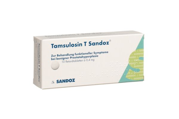 Tamsulosin T Sandoz Ret Tabl 0.4 mg 10 Stk