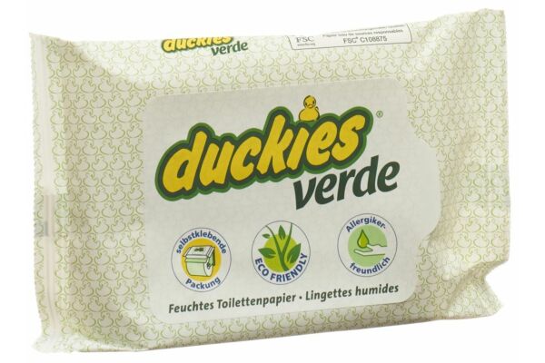 Duckies verde lingettes WC humides 30 pce