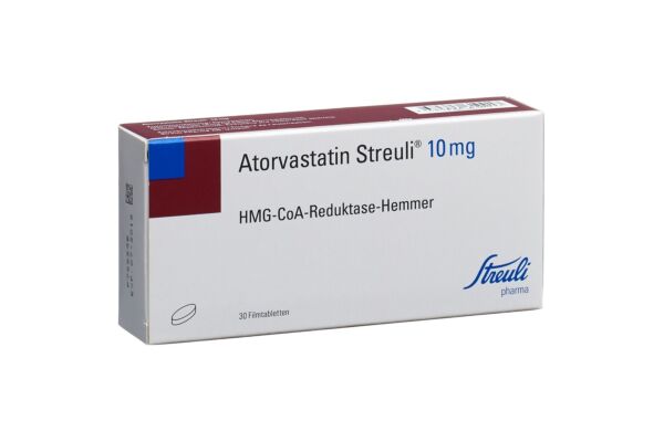 Atorvastatin Streuli Filmtabl 10 mg 30 Stk