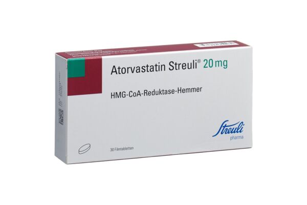 Atorvastatin Streuli cpr pell 20 mg 30 pce