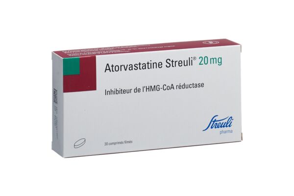 Atorvastatin Streuli Filmtabl 20 mg 30 Stk