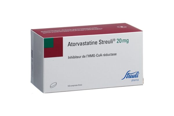 Atorvastatin Streuli cpr pell 20 mg 100 pce