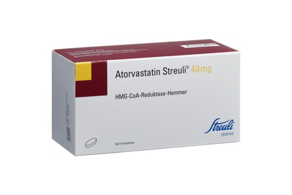 Atorvastatin Streuli cpr pell 40 mg 100 pce