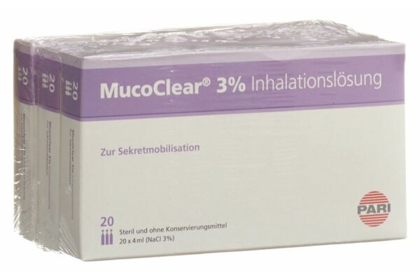 PARI MucoClear 3 % NaCl solution inhalation 60 amp 4 ml