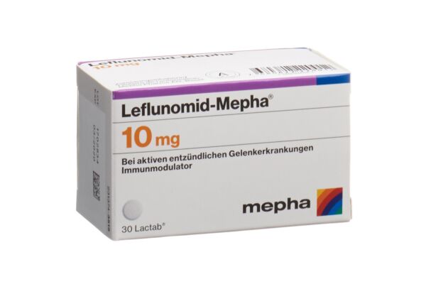 Leflunomid-Mepha Lactab 10 mg Ds 30 Stk