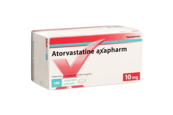 Atorvastatine axapharm cpr pell 10 mg 100 pce