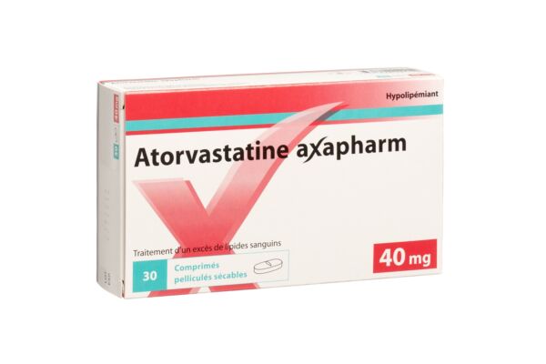 Atorvastatin axapharm Filmtabl 40 mg 30 Stk