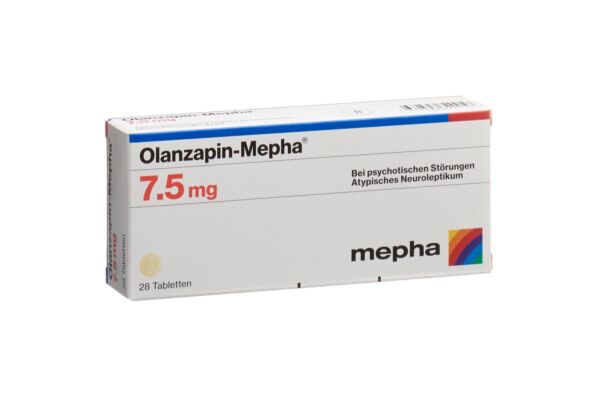 Olanzapin-Mepha Tabl 7.5 mg 28 Stk