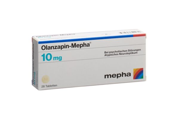 Olanzapin-Mepha Tabl 10 mg 28 Stk