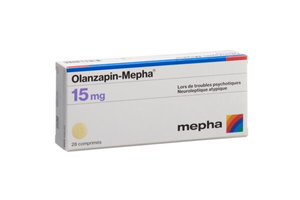 Olanzapin-Mepha Tabl 15 mg 28 Stk