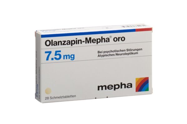 Olanzapin-Mepha oro cpr orodisp 7.5 mg 28 pce