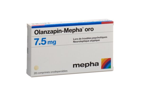 Olanzapin-Mepha oro Schmelztabl 7.5 mg 28 Stk