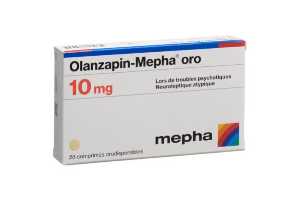 Olanzapin-Mepha oro cpr orodisp 10 mg 28 pce