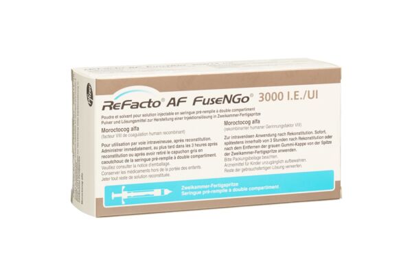 ReFacto AF FuseNGo subst sèche 3000 UI avec solvant ser pré