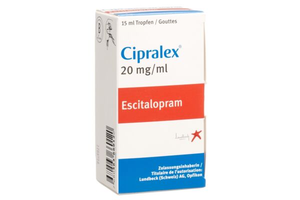 Cipralex gouttes 20 mg/ml fl 15 ml