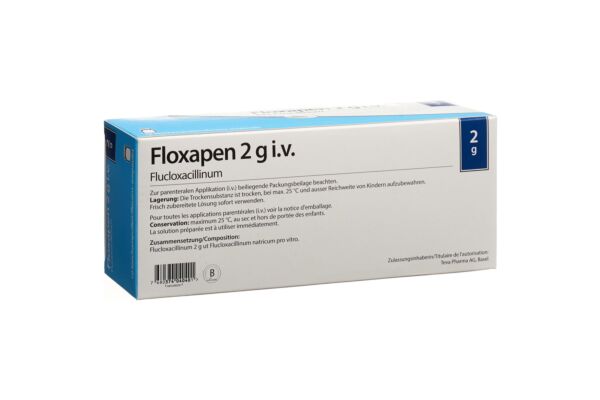 Floxapen subst sèche 2 g flac 10 pce