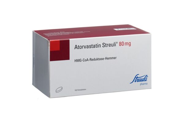 Atorvastatin Streuli cpr pell 80 mg 100 pce