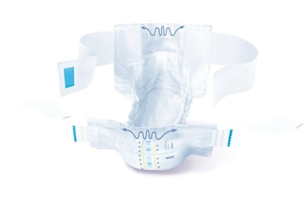 Seni Optima Super changes complets L avec ceinture respirants tour de taille 80-125cm 6 gouttes 10 pce
