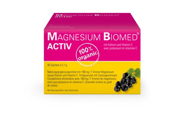 Magnesium Biomed Activ Gran Btl 40 Stk