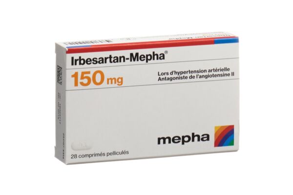 Irbesartan-Mepha cpr pell 150 mg 28 pce