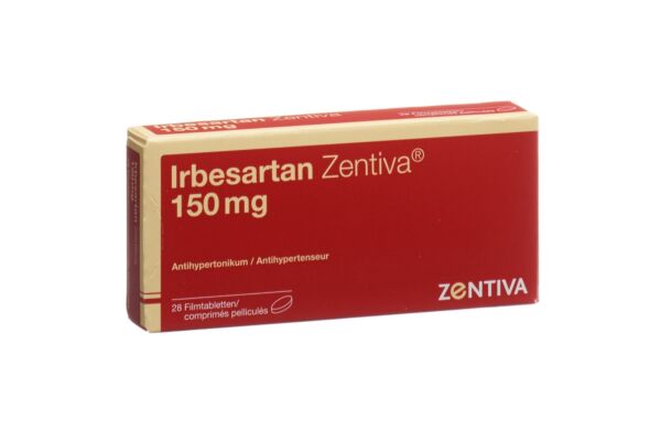 Irbesartan Zentiva Filmtabl 150 mg 28 Stk