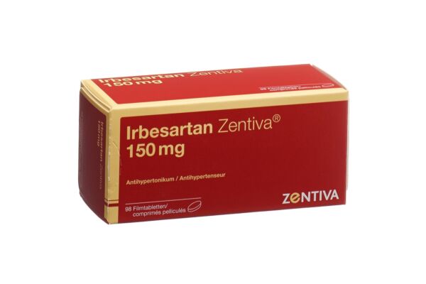 Irbesartan Zentiva Filmtabl 150 mg 98 Stk