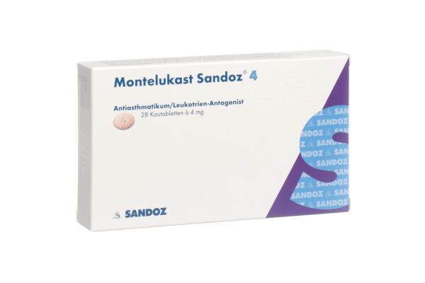 Montelukast Sandoz Kautabl 4 mg 28 Stk